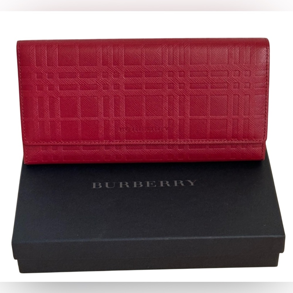Burberry Red Wallet - NWOT
